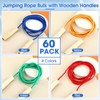 Sonwyoung 60 Pack Jumping Ropes Bulk with Wooden Handles 8.53