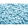 500pcs Alphabet Beads Round Flat Light Blue 7mm Craft Material