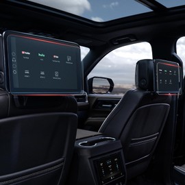 ASZSK For 2021~2025 GMC Yukon (Denali/Denali Ultimate) 12.6 Inch Glossy Screen Protector - [More Clear& Smooth] - Mil-Grade 9H+ Tempered Glass - Rear Seat Touchscreen *2