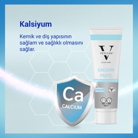 Vetcure Calcium Kedi ve Köpek Kemik ve Diş Sağlığı Fosfor ve D3 Desteği Paste 100 gr