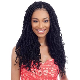 MULTI PACK DEALS! FreeTress Crochet Braids Spring Twist 18" (5-PACK, CARAMELT)