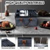 Felt Plate Storage Box Caravan Plate Holder with Cup Holder