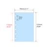 Mogoostry A7 Cash Envelope Binder Pockets 10pcs 5 Color A7
