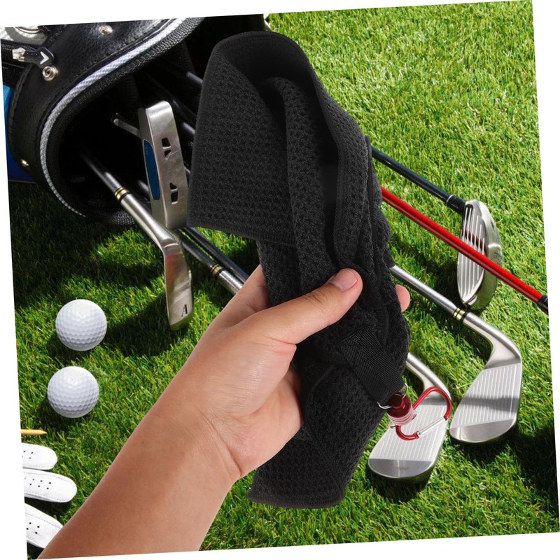 Kisangel Magnetic Golf Towel Microfiber Waffle Pattern Large Golf Sweat