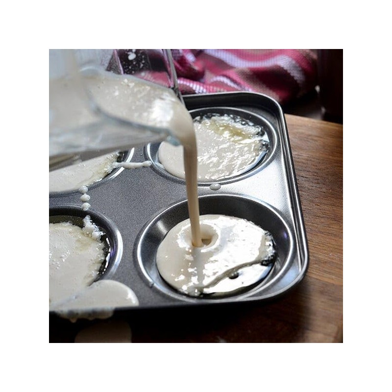 Stoven Non-Stick 24cm 4 Hole Yorkshire Pudding Pan