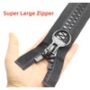 YaHoGa 200 cm #20 Super Large Zip Separable Black Zip