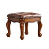 HOOTSMALL Footstool and Ottomans Small Foot Stool with Fiber Leather