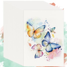 25 Sheets Watercolor Paper - 11.7 x 8.3 Inch Water Color Paper Suitable for Beginners Students Adults Artists Ideal for Drawing Oil Pastels, Acrylic Painting, Sketch, Finger Paints, Art Works Supplies