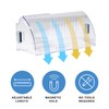 SMGSP 5 Pack Clear Adjustable Air Vent Deflector for Vents,
