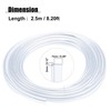 X AUTOHAUX 3mm 0.12" 2.5m 8.20ft Universal Skirt Side Glow