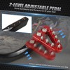 NICECNC Red Forged Adjustable Brake Pedal Tip Compatible with Honda