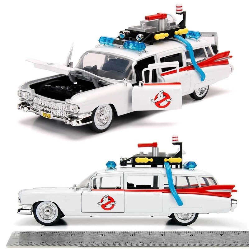 Jada Toys Hollywood Rides: Ghostbusters ECTO-1 White 1: 24 Scale