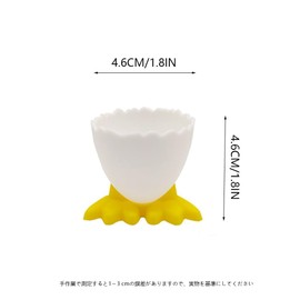 3個 鶏の足の卵カップ エッグトレイ エッグスタンド エッグカップ エッグホルダー なエッグカップ エッグカップ 卵ト ゆで卵のカップホルダー 卵スタンド 朝食エッグホルダー