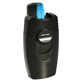 Vertigo Big Buddha Table Lighter Quad Torch Flame Black