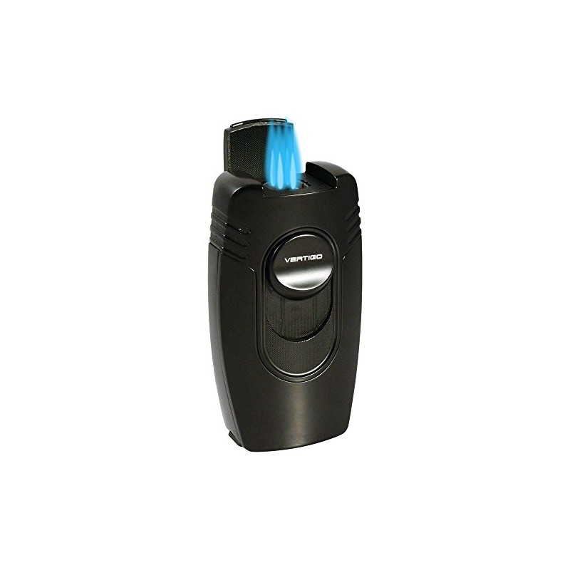 Vertigo Big Buddha Table Lighter Quad Torch Flame Black