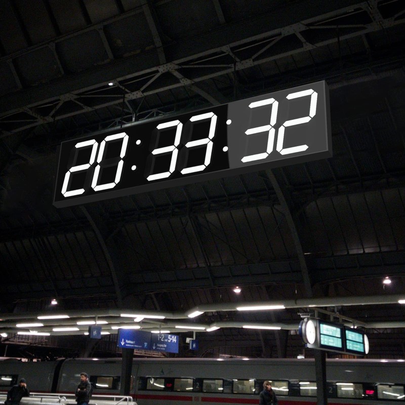 CHKOSDA Digital Wall Clock, Oversize Led Digital Clock with Auto