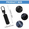 8 Pcs Black Zipper Pull Replacement for Jacket Zipper Slider