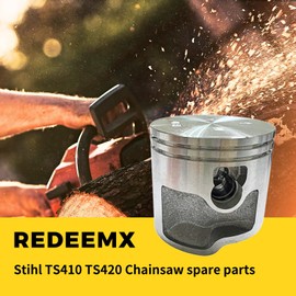 REDEEMX TS410 Piston and Ring Assembly Kit 50MM Compatible with Stihl TS420 Cut Off Saw Part 4238 030 2003