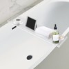 Clear Bathtub Tray Caddy,Acrylic Bath Tray,Bath Tub Table for Home
