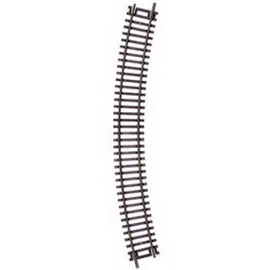 Atlas 512 HO-Scale Code 83 18" Radius Curved Track (1 piece) Bulk Nickel/Brown