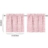 Floral Kitchen Curtains 24 Inch Length Pink Window Curtain Over