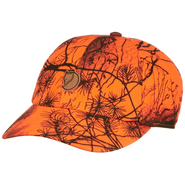 Fjällräven F77407-211 Lappland Camo Cap, Orange/Camo, S/M