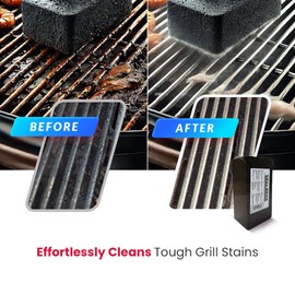Heavy Duty Restaurant-Grade Grill Bricks for Cleaning Flat Top Grills | Durable, Reusable, and Chemical-Free Pumice Stone Cleaner for Griddles and BBQ Grates - Multiple Packs Available (2 Pack)