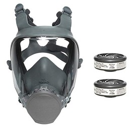 Moldex 9000 Series Reuasble Full Face Respirator/Mask with 7002 Acid Gas Cartridge (1 Each) (Medium)
