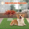 Sysmashing 8Pcs Fake Grass Plants Pee Post for Dogs to