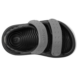 Native Shoes Kids Chase (Toddler) Sandal, Jiffy Black/Satellite Grey, 7 US Unisex