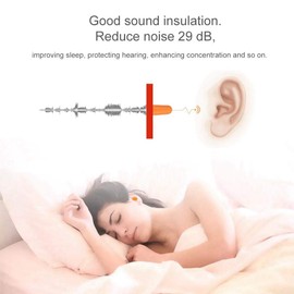 Anti Noise Earplugs, Pack of 10 Anti Noise Bullet Ear Plugs, Real Safety, Soundproof Earplugs without Lines, Improve Sleep, Protect Hearing