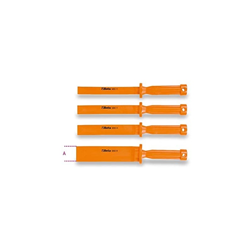 BETA PrimeTools 988/K4 4 PCE SCRATCHPROOF Plastic Scraper Chisel Set