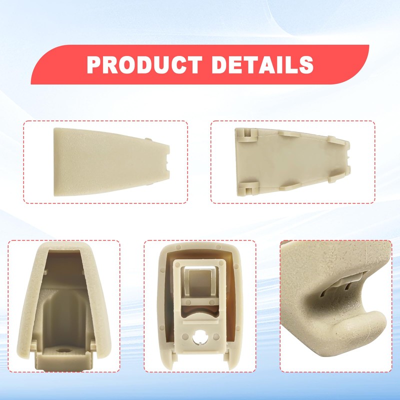 SYudwen 2PCS Interior Sun Visor Hook Clips, Sun Visor Support