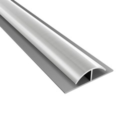 FASÄDE 47 in. Decorative Vinyl Divider Trim Brushed Nickel (5 Pack)