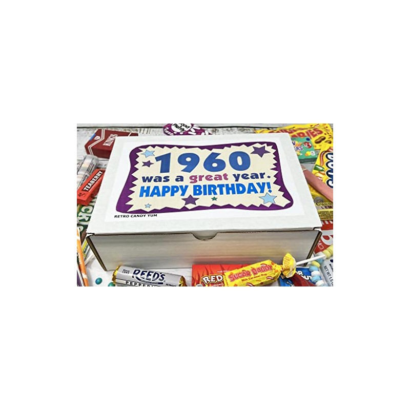 RETRO CANDY YUM ~ 1960 66th Birthday Gift Box Nostalgic