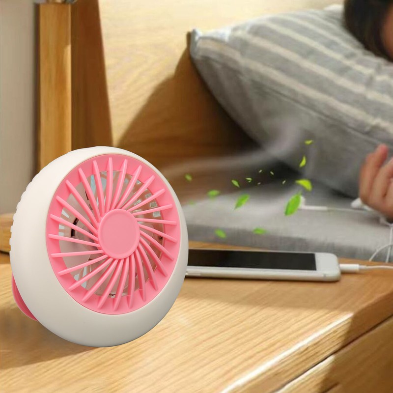 USB Desk Fan Multifunction 3 Speeds Quiet Strong Airflow Small