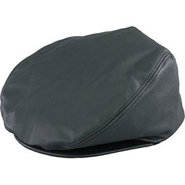 Henschel Black 3 Point Genuine Leather Driving Cap