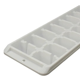 White Stackable 16 Ice Cube Trays for Freezer, Easy Release Ice Maker - 2 Pack