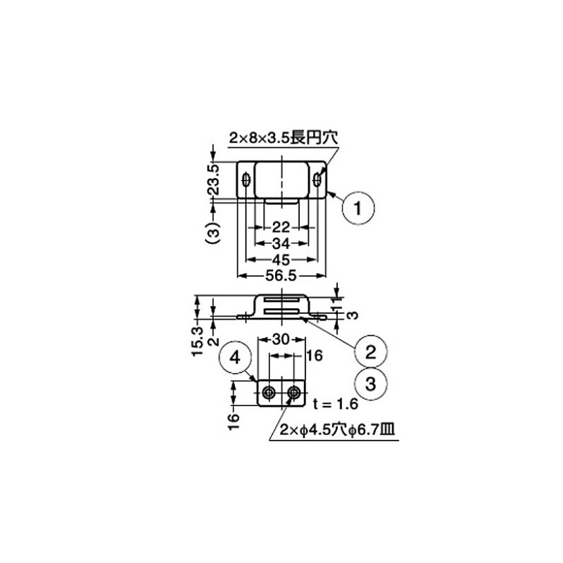 Sugatsune Industry SB11B-AA-1 Magnetic Catch SB11B-AA-1 Spring Loaded