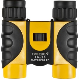 BARSKA 10x25 Compact Waterproof Binocular (Yellow)