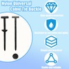 100Pcs Nylon Universal Cable Tie Buckle, Heavy Duty Self-Locking Zip