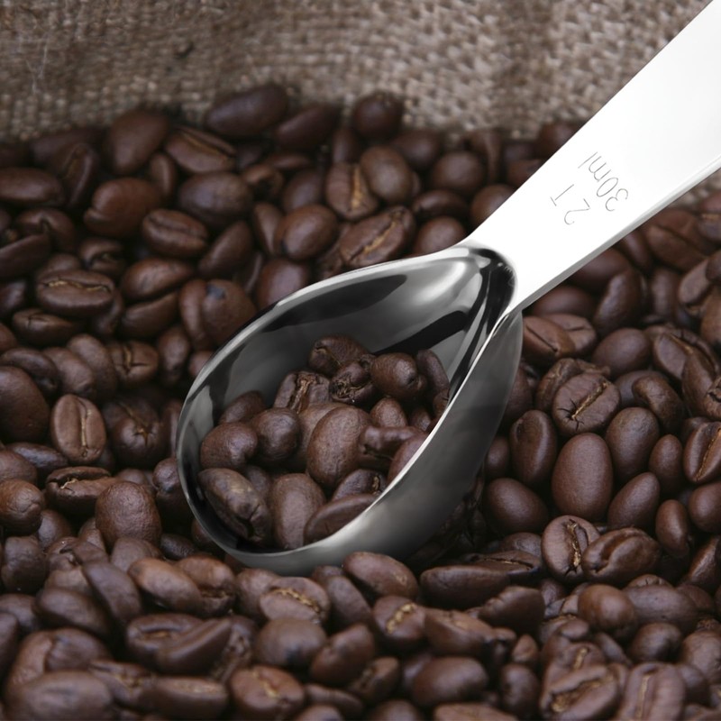 NILLOS Coffee Measuring Spoon, 3 PCS Gold and Silver Stainless