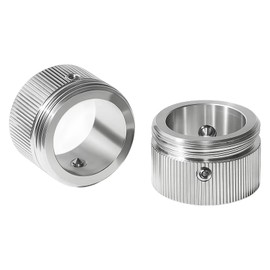 Thermostat Adapter, Pack of 2 Stainless Steel Radiator Valve Adapter, M30 x 1.5 Thread, for Heating Valves and Temperature Controller, Robust and Durable