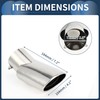 INFINAUTO Land Rover Curved Slant Exhaust for Range Rover 02-10