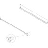 Wallace Flynn Bed Claw 76" Bolt-On Bed Rails for Twin