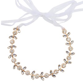 Oblihumoy Bridal Hair Vines Wedding Headband Rhinestone Headband Wedding Hair Accessories Bridal Headpiece for Women