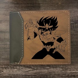 Leather Customs Saint Seiya Anime Leather Wallet Bifold Premium Quality NEW