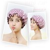 Double Layer Lux Shower Cap Bath Hat Hair Care Women