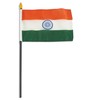 US Flag Store India Flag, 4 by 6-Inch