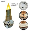 Nutcracker Christmas Flameless Candle, Battery Operated Flickering LED Candle, Real